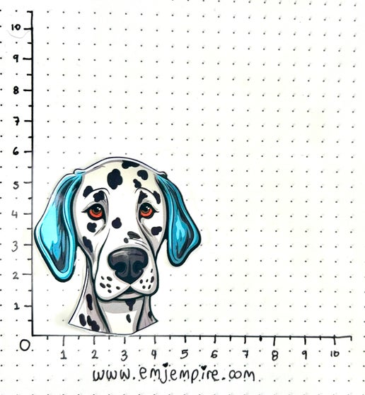 Dalmatian Dog sticker - Waterproof vinyl decal for car, laptop, phone, water bottle