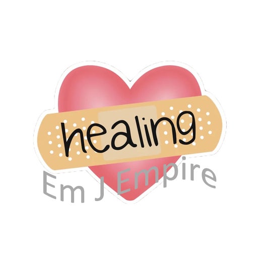 Healing heart sticker - Waterproof vinyl decal for car, laptop, phone, water bottle