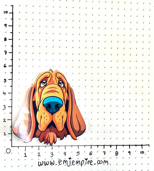 Bloodhound Dog sticker - Waterproof vinyl decal for car, laptop, phone, water bottle