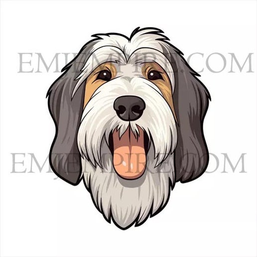 Bearded Collie Dog sticker - Waterproof vinyl decal for car, laptop, phone, water bottle