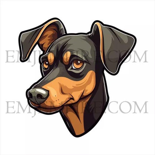 German Pinscher Dog sticker - Waterproof vinyl decal for car, laptop, phone, water bottle