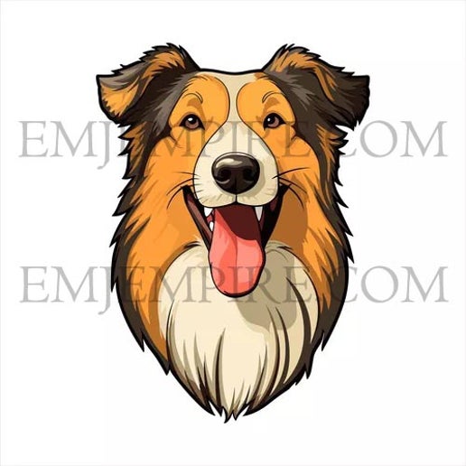 Collie Rough Dog sticker - Waterproof vinyl decal for car, laptop, phone, water bottle