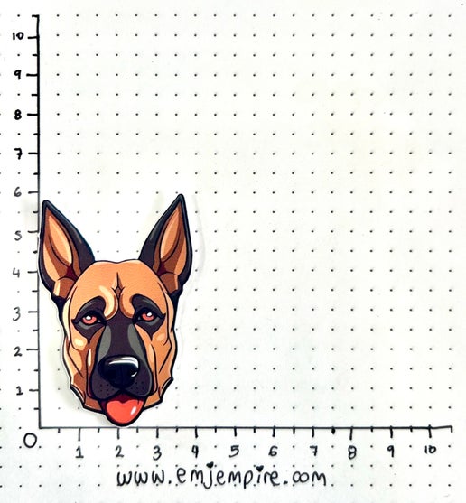 Belgian Malinois Dog sticker - Waterproof vinyl decal for car, laptop, phone, water bottle