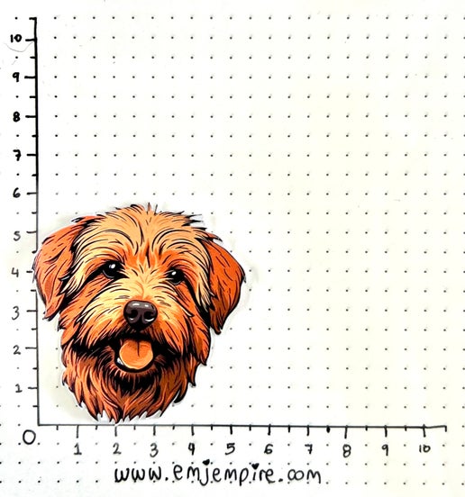 Norfolk Terrier Dog sticker - Waterproof vinyl decal for car, laptop, phone, water bottle
