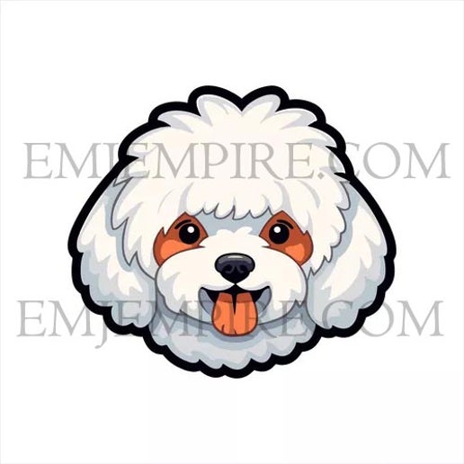 Bichon Frise Dog sticker - Waterproof vinyl decal for car, laptop, phone, water bottle