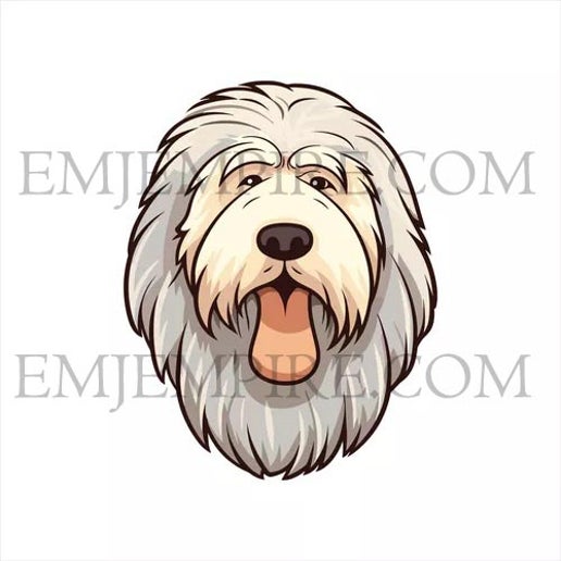 Bobtail English Sheepdog Dog sticker - Waterproof vinyl decal for car, laptop, phone, water bottle