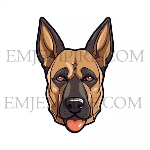 Belgian Malinois Dog sticker - Waterproof vinyl decal for car, laptop, phone, water bottle