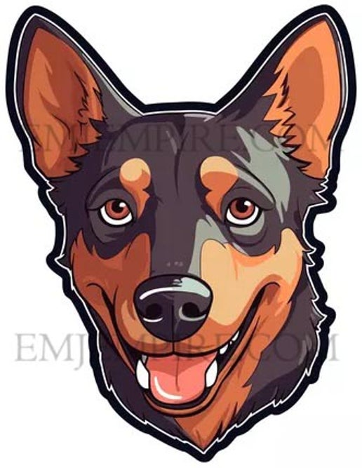 Australian Kelpie Dog sticker - Waterproof vinyl decal for car, laptop, phone, water bottle