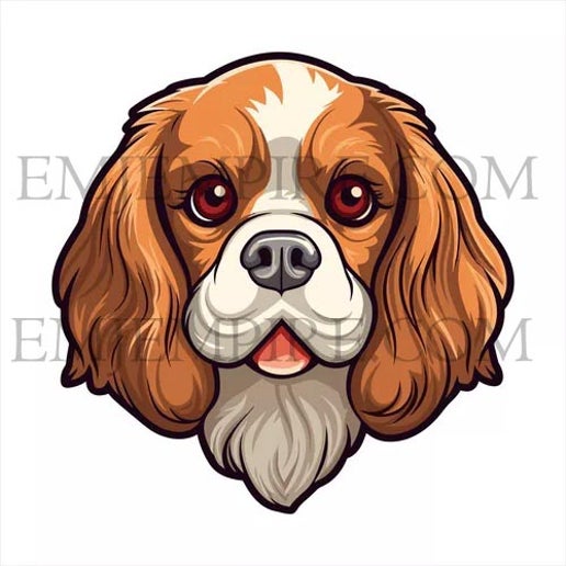 Cavalier King Charles Dog sticker - Waterproof vinyl decal for car, laptop, phone, water bottle