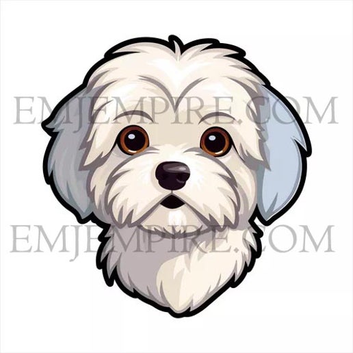 Maltese light Dog sticker - Waterproof vinyl decal for car, laptop, phone, water bottle