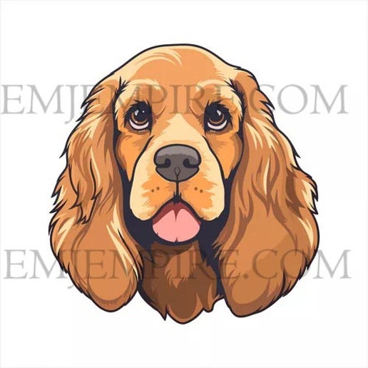 American Cocker spaniel Dog sticker - Waterproof vinyl decal for car, laptop, phone, water bottle