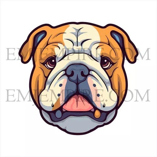 Bulldog Dog sticker - Waterproof vinyl decal for car, laptop, phone, water bottle