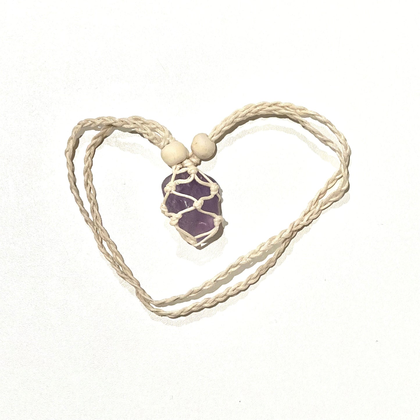 Amethyst Macrame Necklace