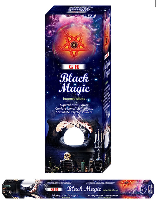 Black Magic Incense Sticks - GR 20gram Hexagonal