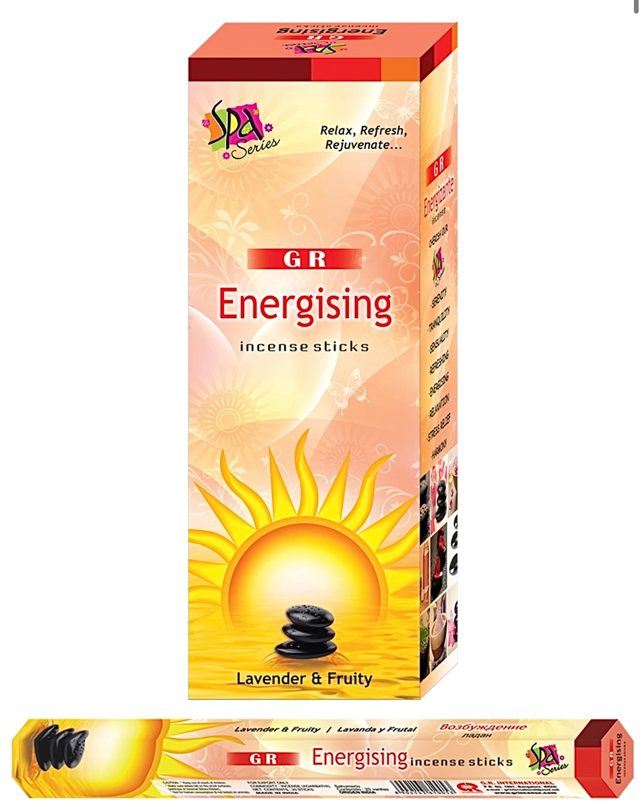 Energising Incense Sticks - GR 20gram Hexagonal