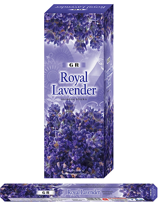 Royal Lavender Incense Sticks - GR 20gram Hexagonal