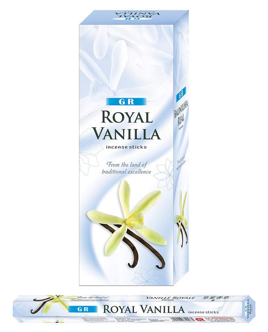 Royal Vanilla Incense Sticks - GR 20gram Hexagonal
