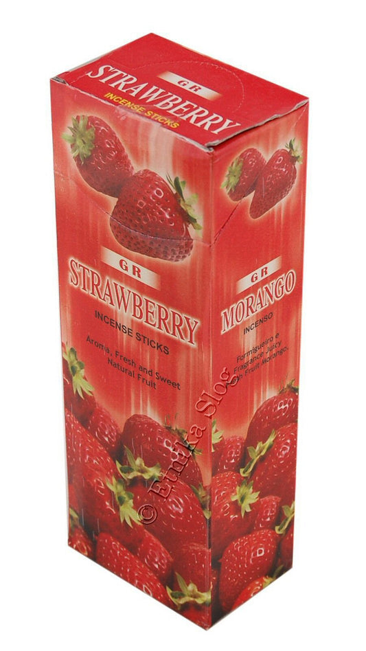 Strawberry Incense Sticks - GR 20gram Hexagonal