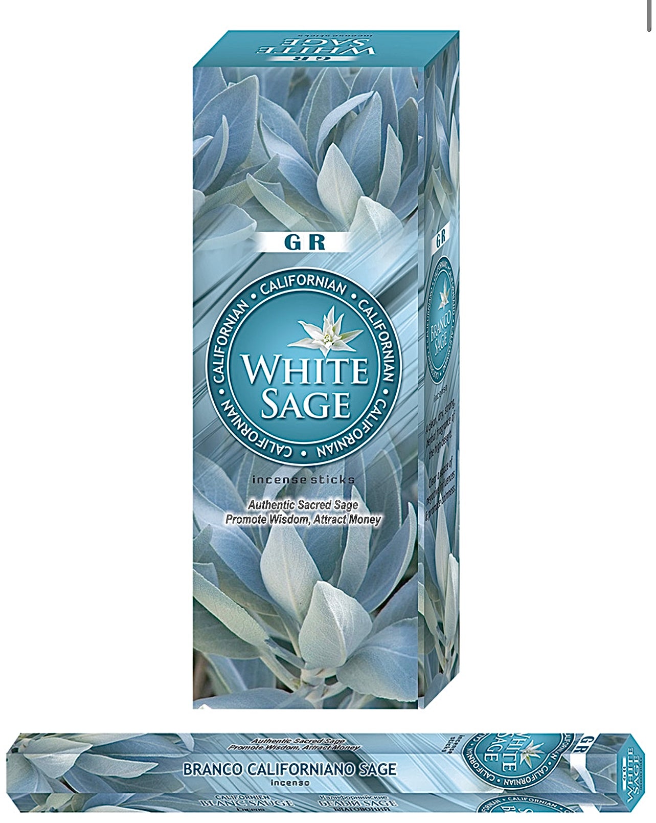 Californian White Sage Incense Sticks - GR 20gram Hexagonal